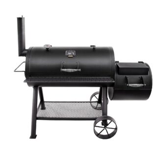 Barbecue Fumoir Offset 2-en-1 en Acier